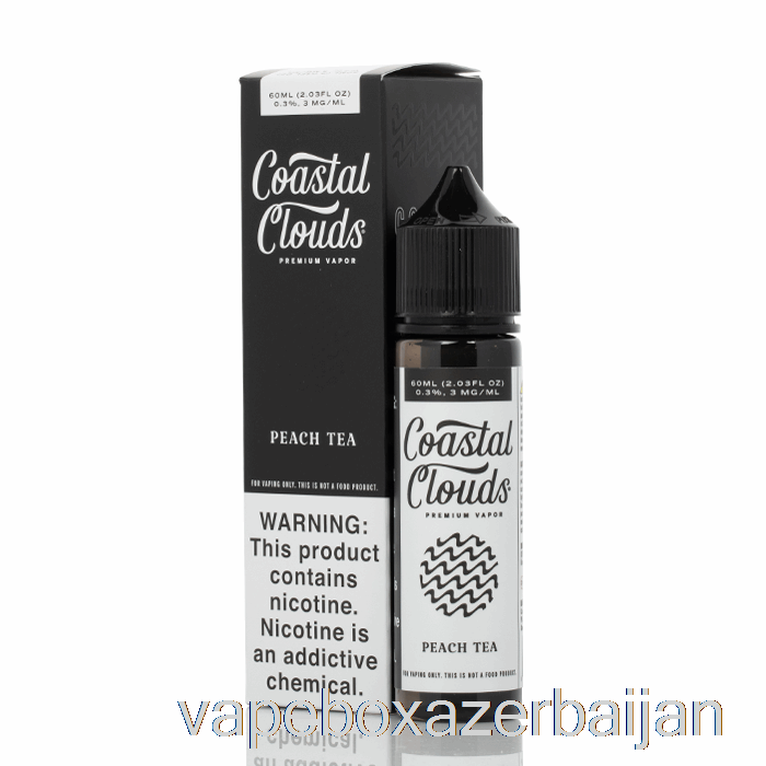 E-Juice Vape Peach Tea - Coastal Clouds Co. - 60mL 3mg